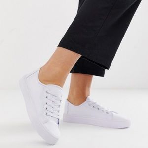 ASOS White Lace Up Sneakers